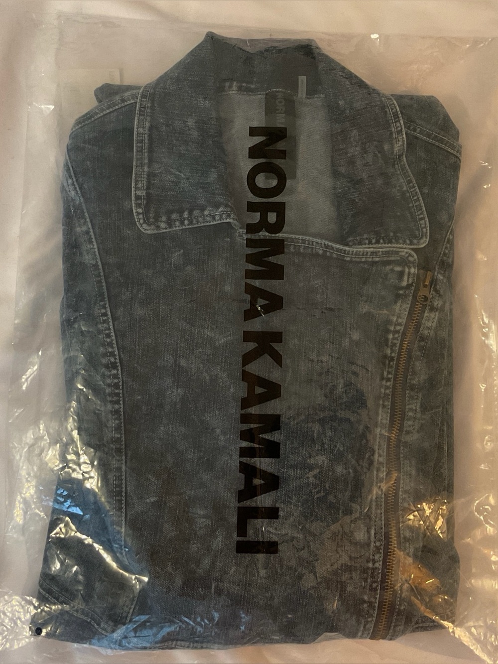 Norma Kamali Gang Coat ~ Blue Acid Wash, NWT - Picture 13 of 16
